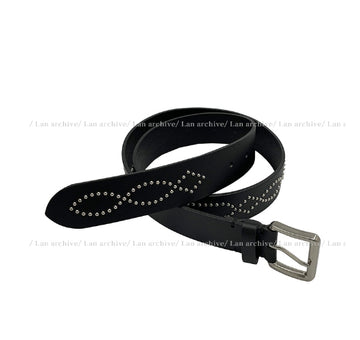 35mm real leather stud belt